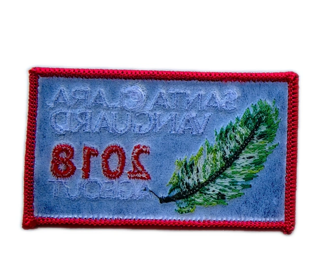 Official Santa Clara Vanguard 2018 DCI Champions "Ageout" Patch (2.83" x 1.77")-Back Side