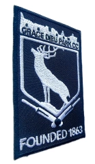 Grace Dieu Park Cricket Club "Founded 1863" Club Crest Embroidered Patch-Left Side