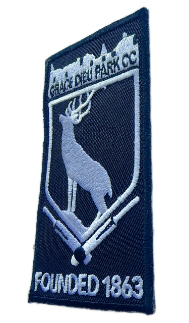 Grace Dieu Park Cricket Club "Founded 1863" Club Crest Embroidered Patch-Right Side