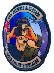 "Real Response Blueroom" Mixed Reality Simulator Printed Patch-Right Side