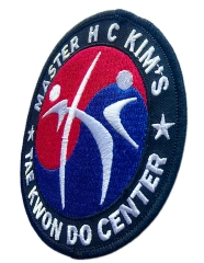 Master H C Kim's Taekwondo Center Embroidered Patch-Right Side