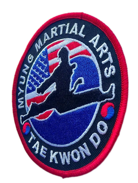 Myung Martial Arts Taekwondo Embroidered Patch-Right Side
