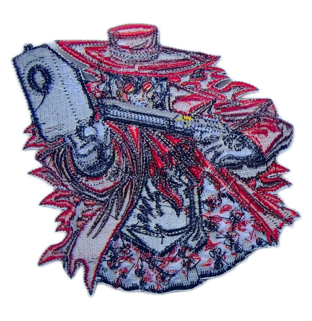 Alucard (Hellsing Ultimate) Anime Character Embroidered Patch-Back Side