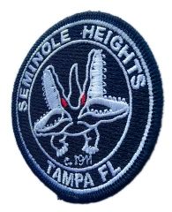 Seminole Heights Tampa FL Alligator Logo Embroidered Patch-Right Side