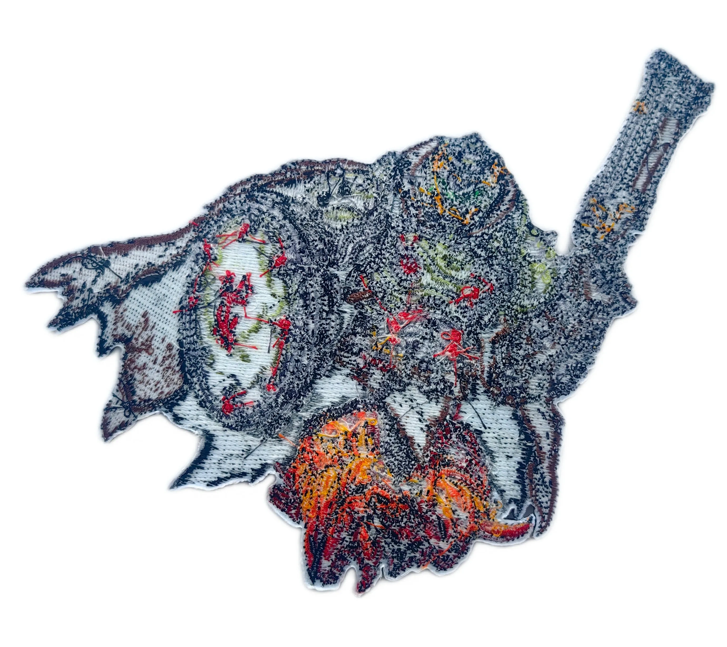 Doom Slayer (Doomguy) Action Pose Embroidered Video Game Patch-Back Side