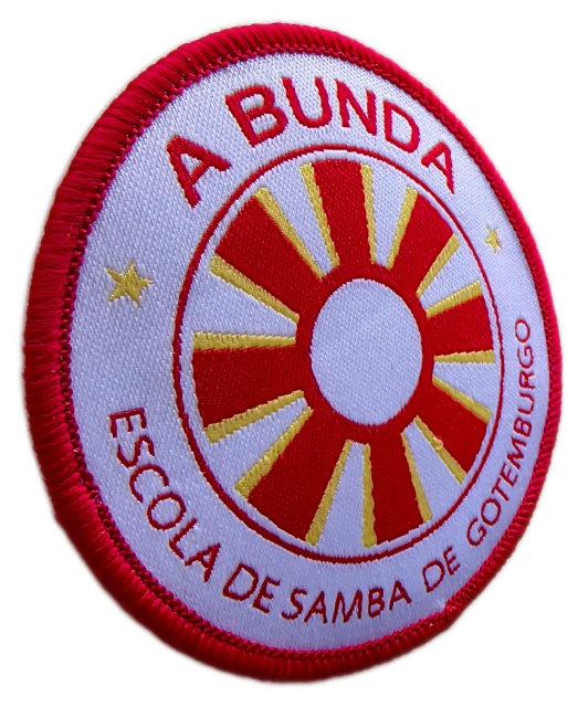 A Bunda Escola de Samba de Gotemburgo Official Logo Woven Patch (2.75" W x 2.75" H)-Left Side