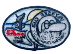 Ulysses Club 2013 AGM Kings Coast "Grow Old Disgracefully" Embroidered Patch (3.8" W x 2.5" H)-Back Side