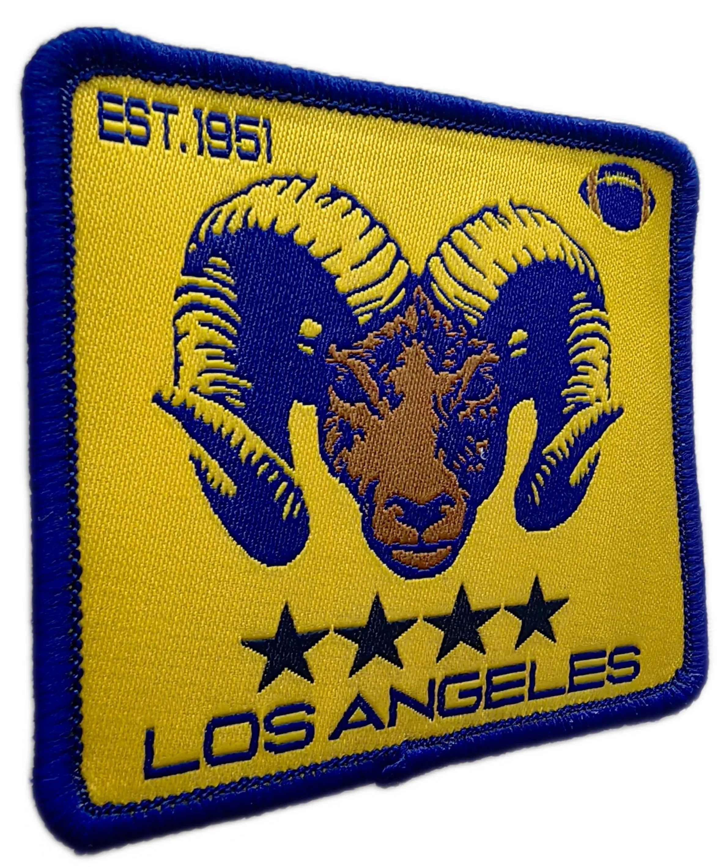 Los Angeles Rams Vintage Logo Woven Patch (2.6" x 2.35")-Left Side