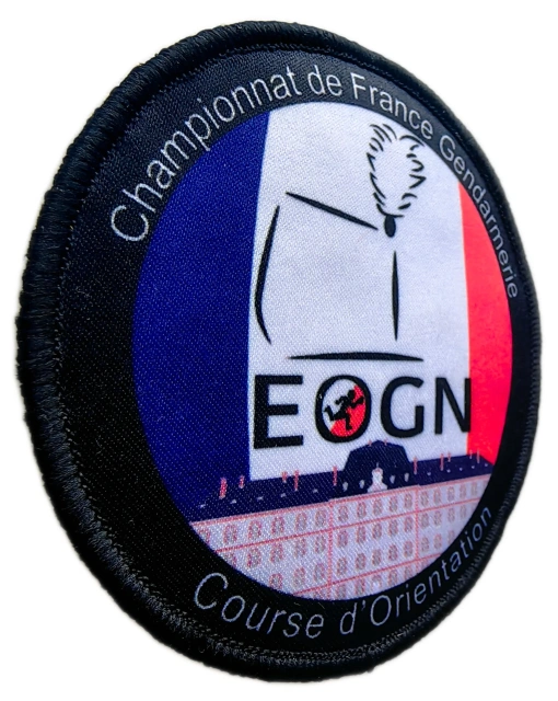 EOGN Gendarmerie France Orientation Course Championship Printed Patch-Left Side