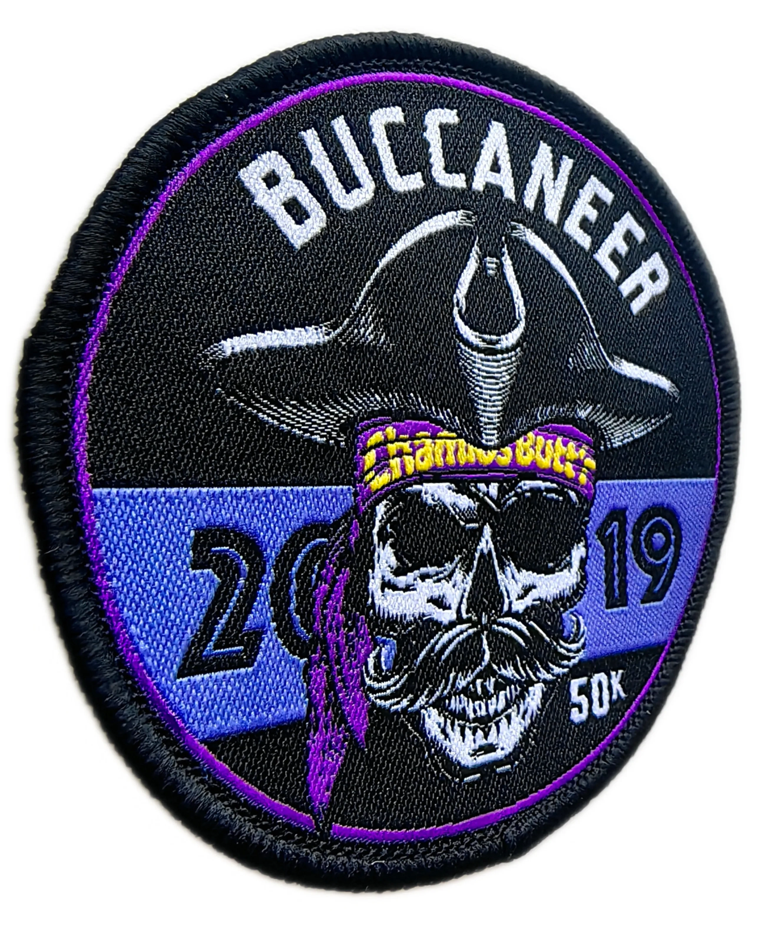 Buccaneer 2019 50K Race Commemorative Woven Patch (3" x 3")-Left Side