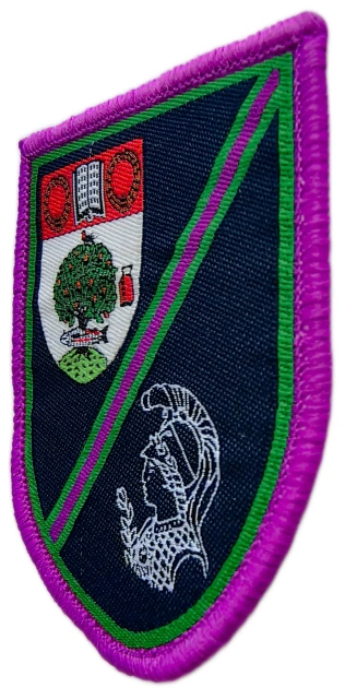 GHK (Glasgow High Kelvinside) Sports Club Woven Patch (2.25" x 2.7", Iron-On)-Right Side