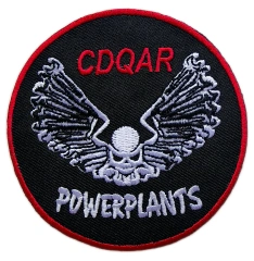 USMC CDQAR Powerplants Division Insignia Patch (3" x 3", Hook Velcro)-Front Side