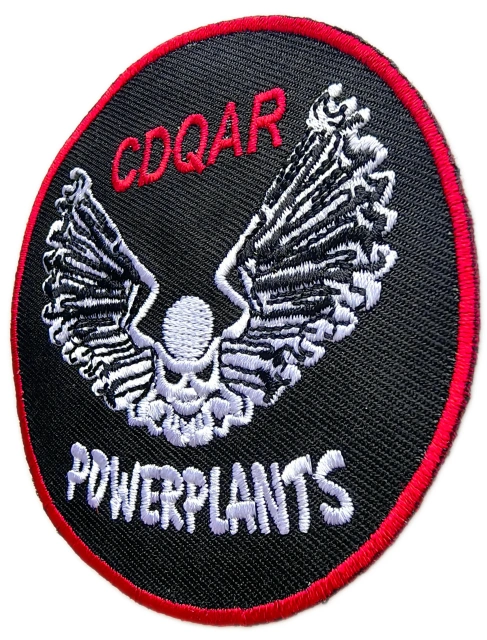 USMC CDQAR Powerplants Division Insignia Patch (3" x 3", Hook Velcro)-Right Side