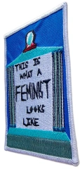 "This Is What A Feminist Looks Like" Slogan Embroidered Patch (3" x 4")-Right Side