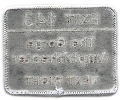 The Gorge Amphitheater Exit 143 Highway Sign Embroidered Patch-Back Side