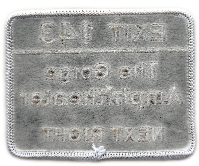 The Gorge Amphitheater Exit 143 Highway Sign Embroidered Patch-Back Side