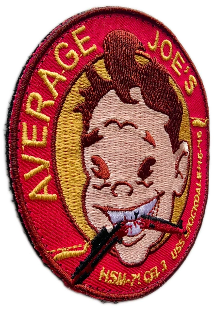 US Navy HSM-71 CEL 3 "Average Joe's" USS Stockdale 2015–2016 Deployment Patch (3.45" x 3.45", Hook Velcro)-Left Side