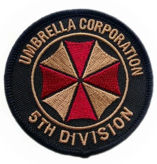 Resident Evil Umbrella Corporation 5th Division Embroidered Patch-Front Side