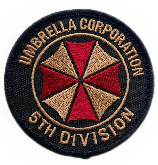 Resident Evil Umbrella Corporation 5th Division Embroidered Patch-Front Side