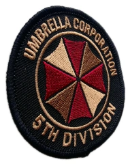 Resident Evil Umbrella Corporation 5th Division Embroidered Patch-Left Side