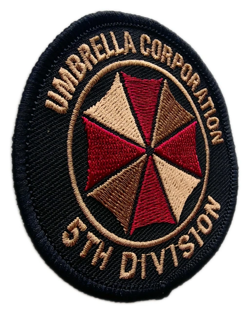 Resident Evil Umbrella Corporation 5th Division Embroidered Patch-Left Side