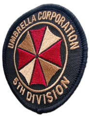 Resident Evil Umbrella Corporation 5th Division Embroidered Patch-Right Side
