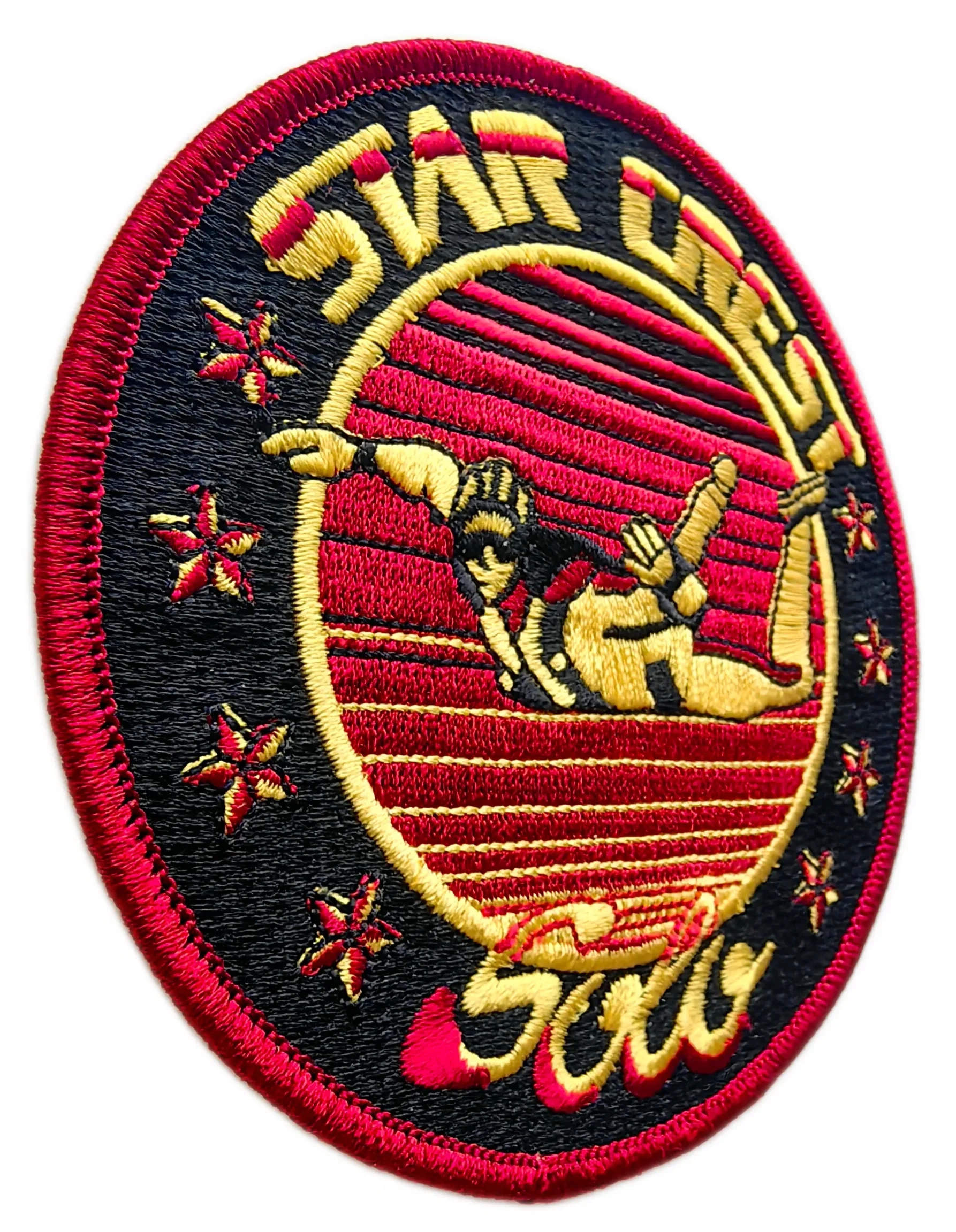 Star Crest Solo (SCS) Skydiving Award Embroidered Patch (4" x 4", Iron-On)-Left Side