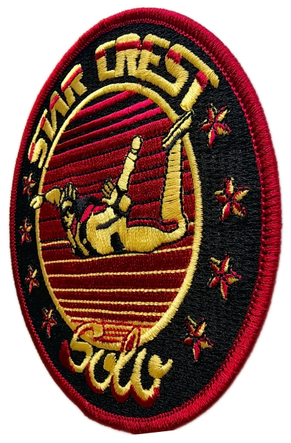 Star Crest Solo (SCS) Skydiving Award Embroidered Patch (4" x 4", Iron-On)-Right Side