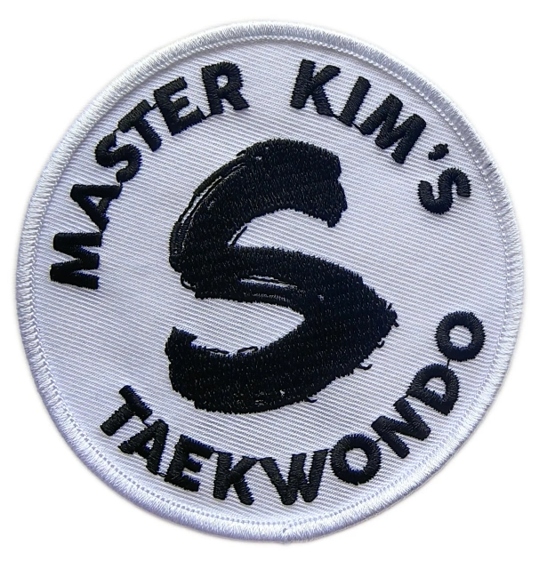 Master Kim's Scarsdale Taekwondo (STKD) Logo Embroidered Patch (3.5" x 3.5")-Front Side