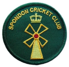 Embroidered Patch for Spondon Cricket Club-Front Side