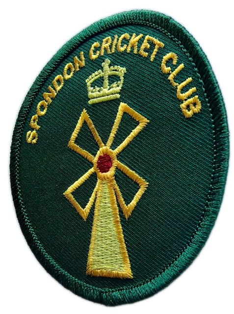 Embroidered Patch for Spondon Cricket Club-Right Side