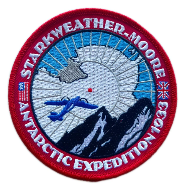 Starkweather - Moore Antarctic Expedition 1933 Embroidered Patch (3.95" W × 3.95" H)-Front Side