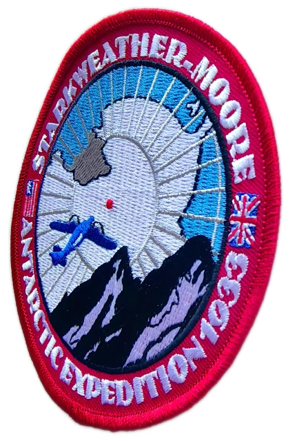 Starkweather - Moore Antarctic Expedition 1933 Embroidered Patch (3.95" W × 3.95" H)-Right Side