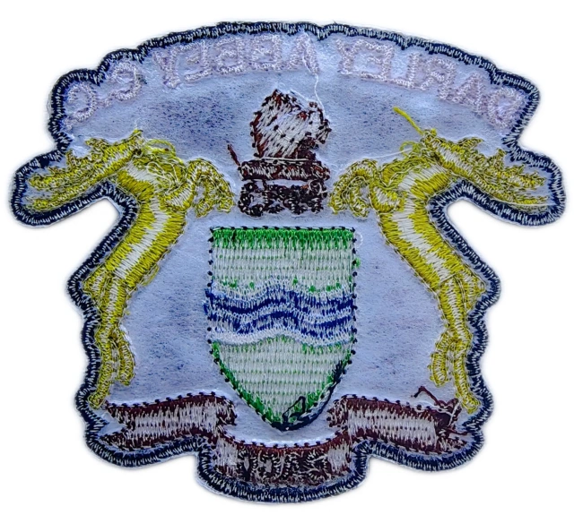 Embroidered Patch for Darley Abbey C.C. (3.1"W × 2.65"H)-Back Side