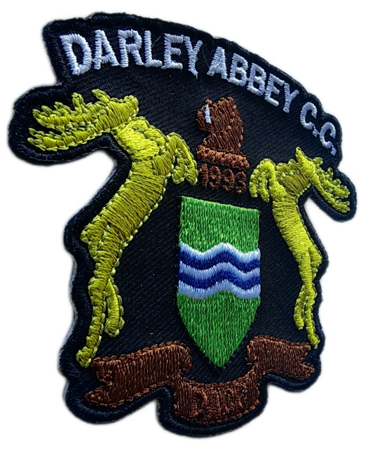 Embroidered Patch for Darley Abbey C.C. (3.1"W × 2.65"H)-Left Side