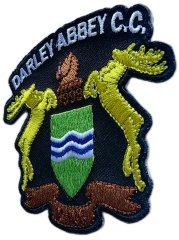 Embroidered Patch for Darley Abbey C.C. (3.1"W × 2.65"H)-Right Side
