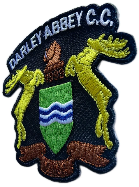 Embroidered Patch for Darley Abbey C.C. (3.1"W × 2.65"H)-Right Side