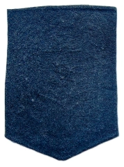 Embroidered Patch - Eagle & Shield Design with "LEX ET ORDO" (Size: 2.7"W × 3.5"H)-Back Side