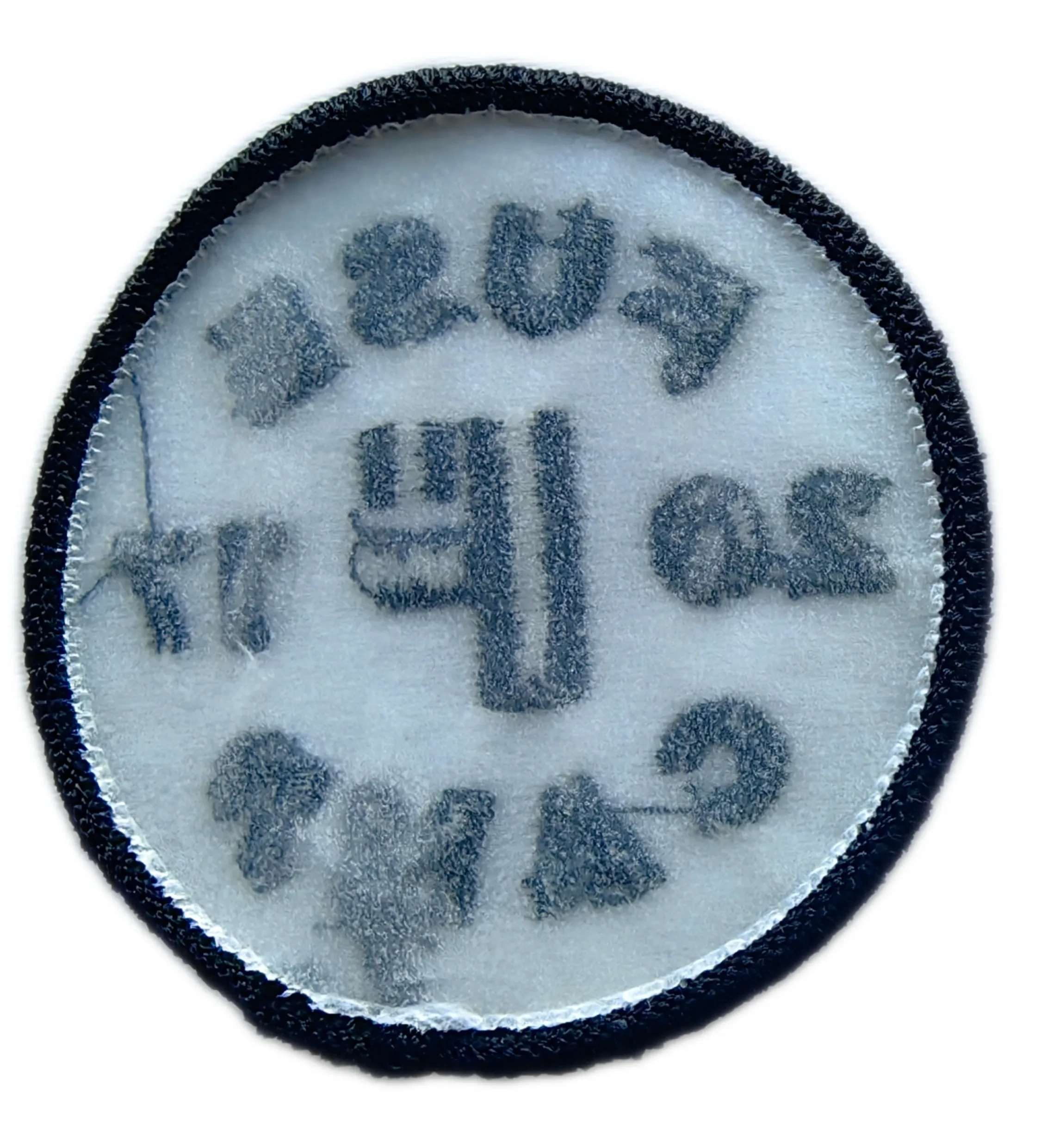 FUSE F 2017 Camp Commemorative Patch – Circular Military Embroidered Badge-Back Side