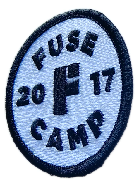 FUSE F 2017 Camp Commemorative Patch – Circular Military Embroidered Badge-Right Side