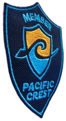 Embroidered Patch - Pacific Crest Member Badge-Left Side