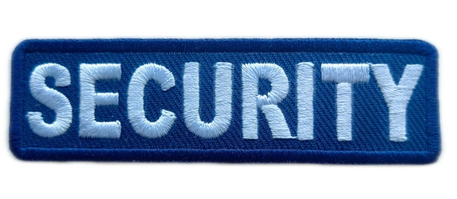 Embroidered "SECURITY" Badge Patch-Front Side