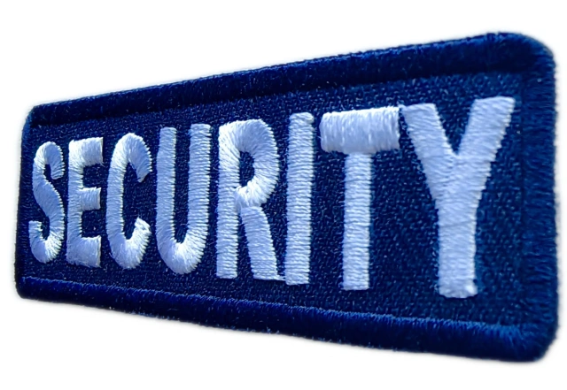 Embroidered "SECURITY" Badge Patch-Right Side