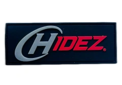 HIDEZ Logo PVC Patch – Premium 3D Brand Badge for Vehicles & Gear-Front Side
