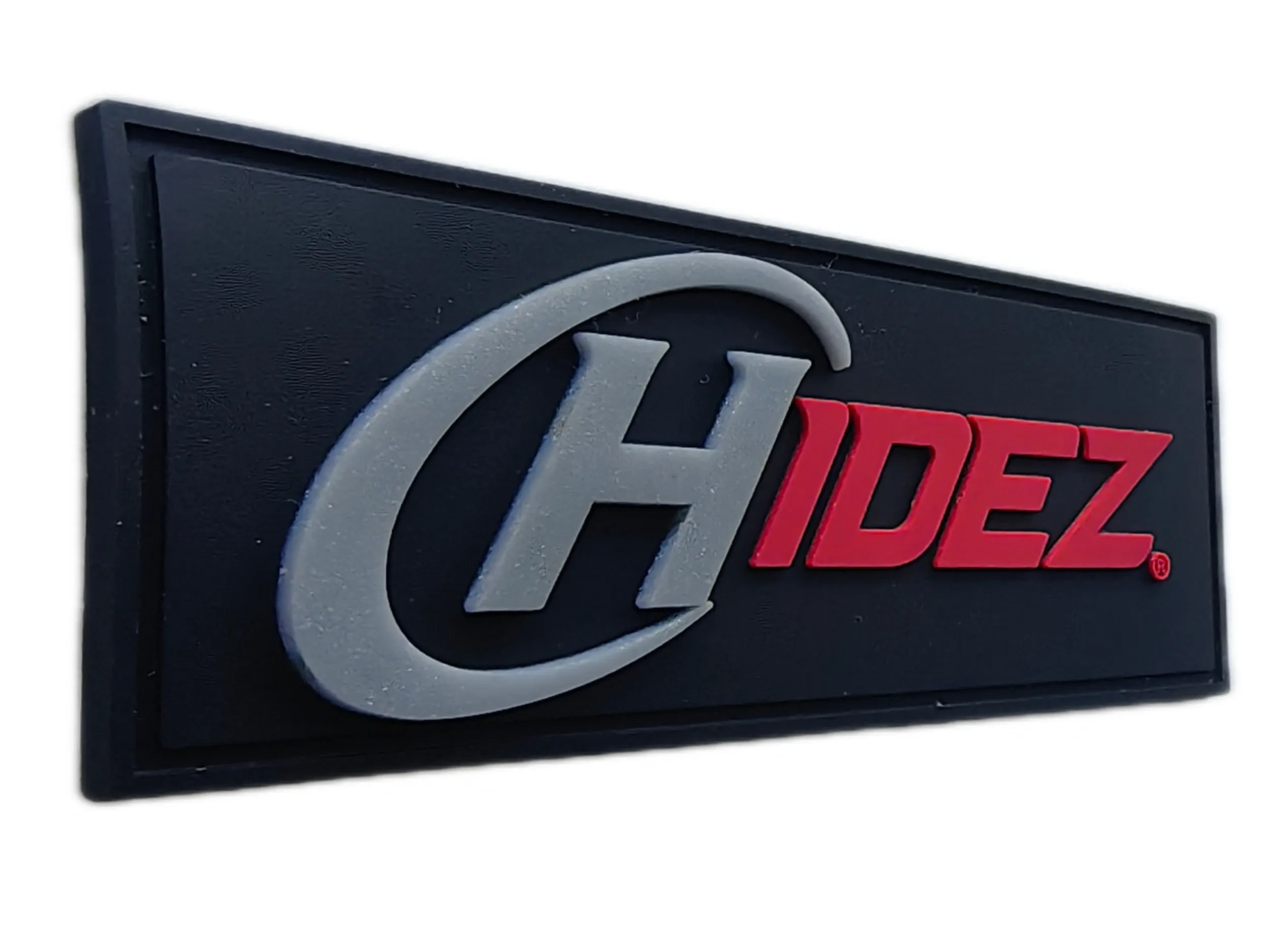 HIDEZ Logo PVC Patch – Premium 3D Brand Badge for Vehicles & Gear-Left Side