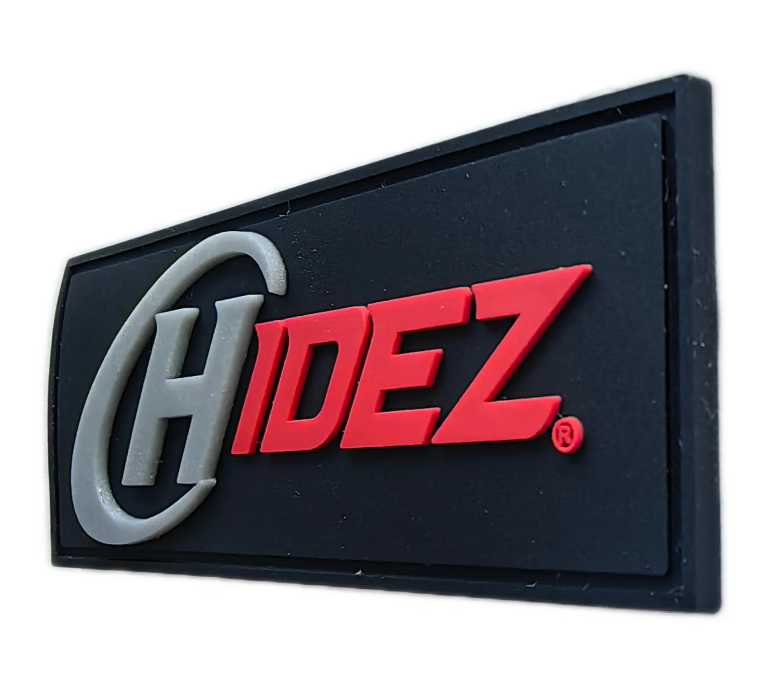 HIDEZ Logo PVC Patch – Premium 3D Brand Badge for Vehicles & Gear-Right Side