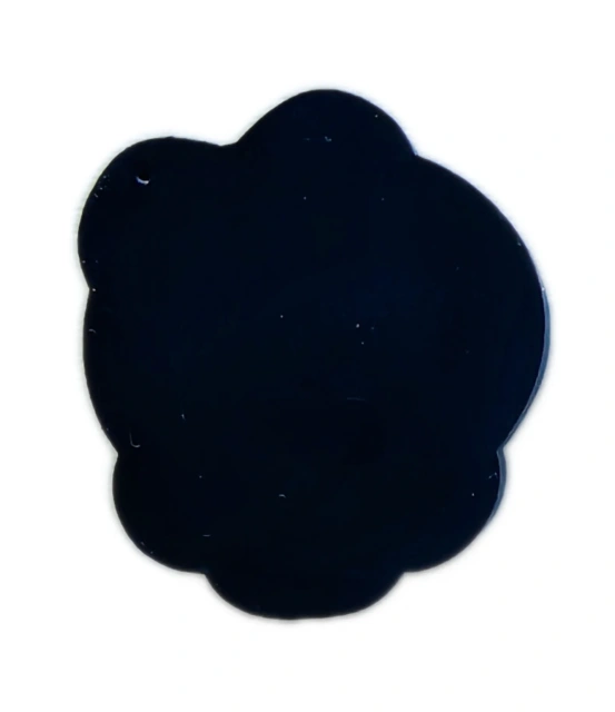 Kawaii Skull with Pink Bow PVC Patch – Cute Gothic Badge for Hats & Bags-Back Side