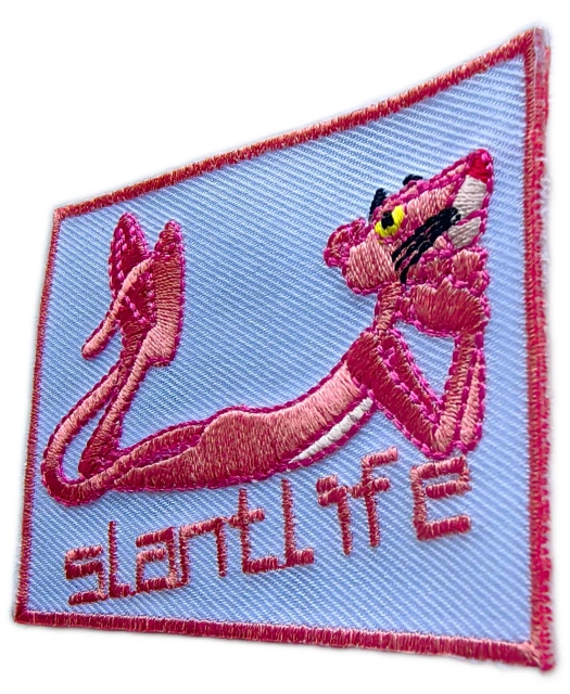 Pink Panther Classic Cartoon Embroidered Patch – Playful Character Badge-Right Side