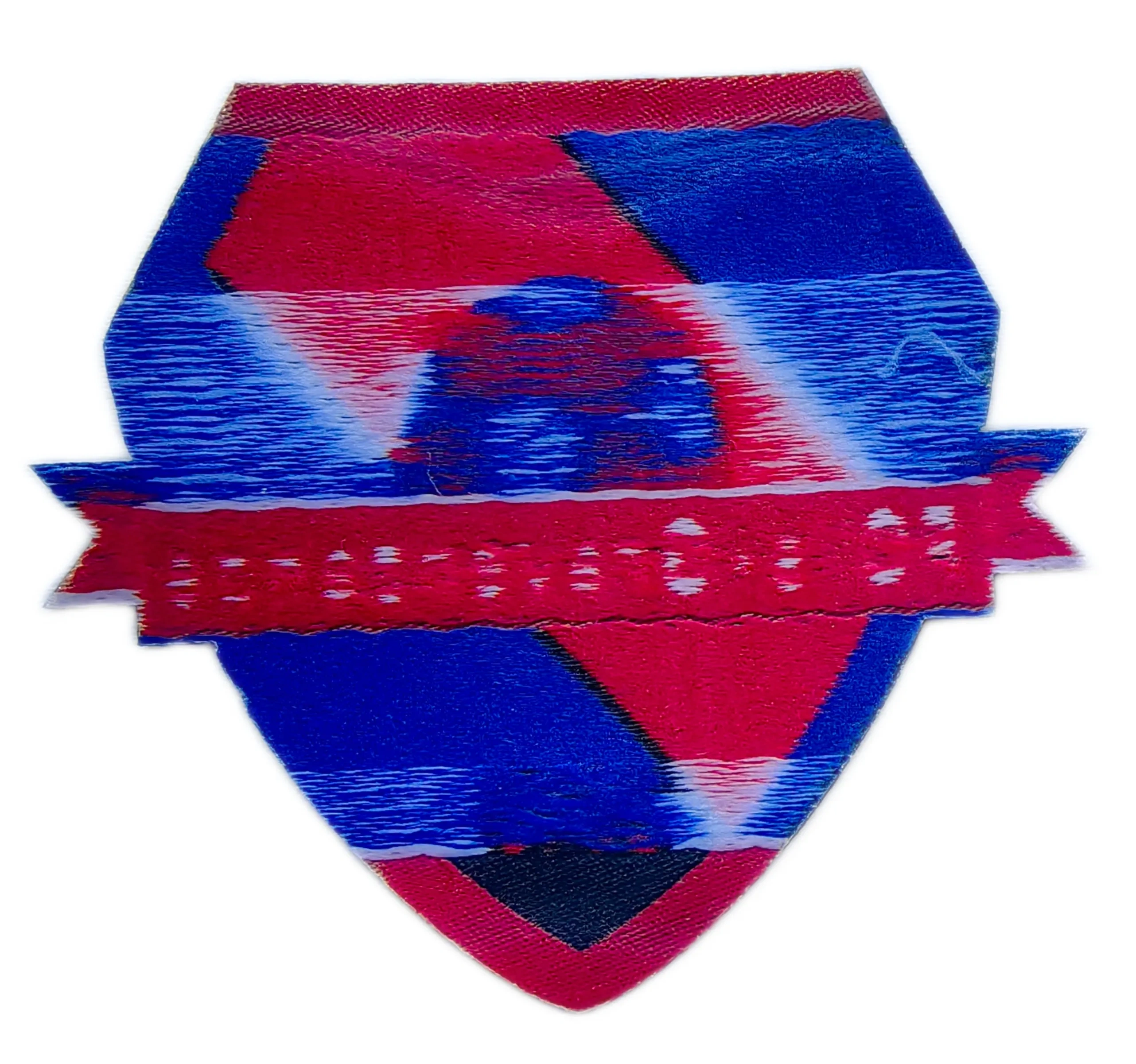 FC 's-Gravenzande 3"W x 3"H Custom Woven Label Badge-Back Side