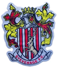 Stevenage F.C. Woven Crest Patch – Official Club Badge for Fans & Kits-Front Side